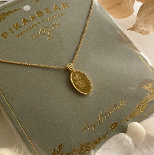 LE CLOS BIRTH FLOWER PENDANT NECKLACE