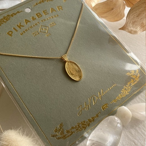 LE CLOS BIRTH FLOWER PENDANT NECKLACE